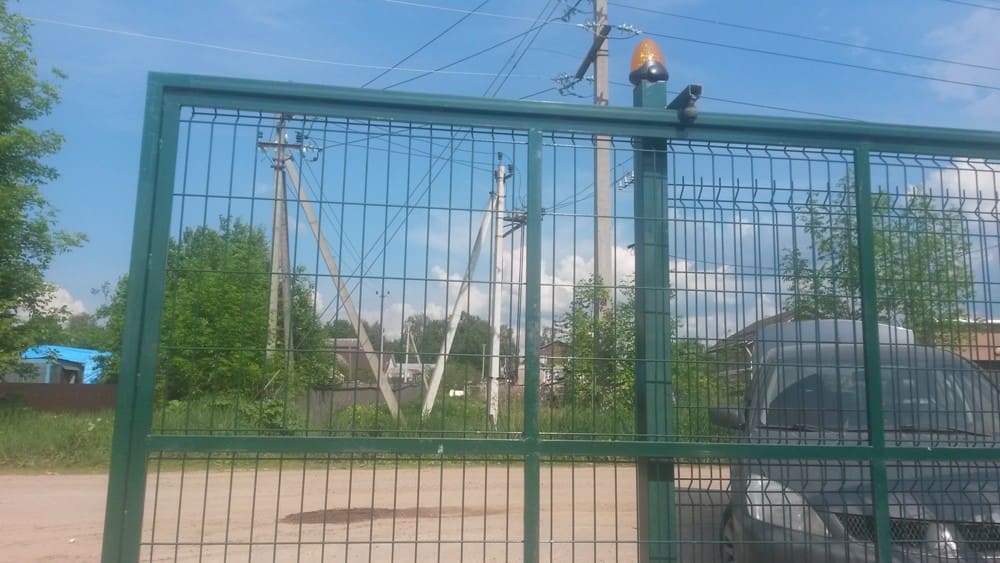 3D забор с откатными воротами Жостово